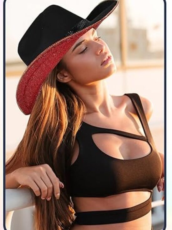 Diamond Fringe Cow Hat main image 5